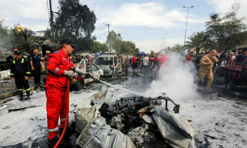 Roadside bomb kills three soldiers in northern Iraq