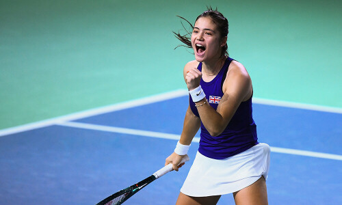 Raducanu gives Britain lead on Slovakia in BJK Cup semis
