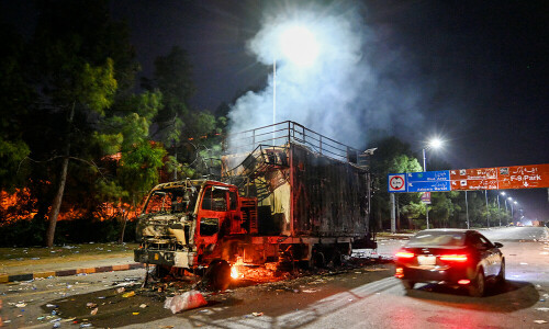 In pictures: after chaos, destruction, PTI protest called off amid security crackdown