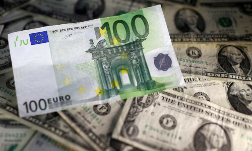 Euro jump, rising yen put brakes on the dollar