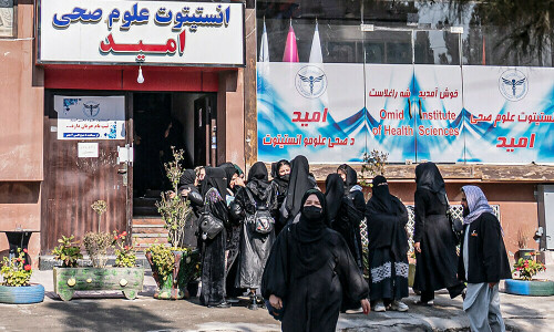 France denounces Taliban move to block Afghan women&rsquo;s medical training