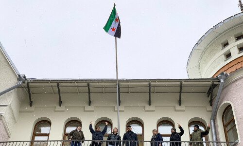 Syrian embassy in Moscow raises opposition flag: AFP