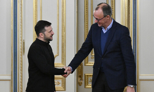 Zelensky urges &lsquo;stronger&rsquo; aid from German chancellor candidate Merz