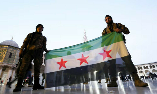 Syria&rsquo;s new govt says to suspend constitution, parliament for three months