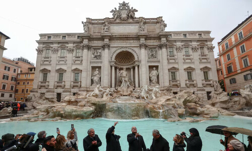 Rome&rsquo;s Trevi Fountain restored in time for Jubilee year