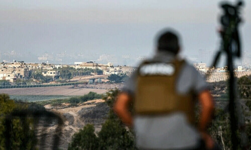 Gaza medics say Israeli strike kills five journalists, Israel says it hit fighters