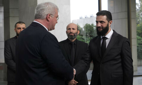 Syria&rsquo;s de facto leader hosts Ukraine&rsquo;s foreign minister, SANA says