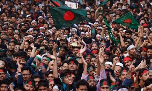 Thousands march in Bangladesh to mark student-led uprising that ousted PM Hasina