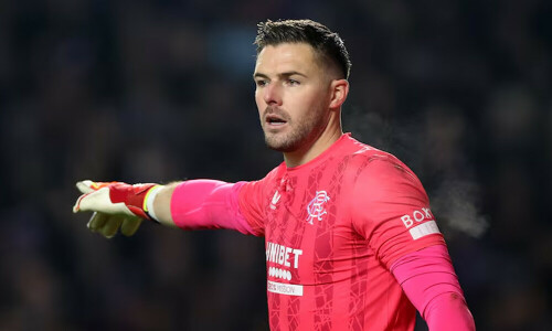 Rangers goalkeeper Jack Butland to miss Old Firm derby after internal bleeding in leg
