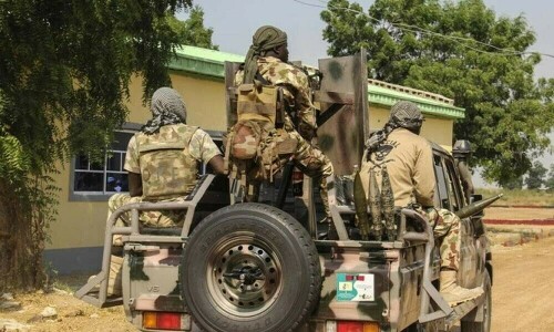 Nigerian troops repel Boko Haram ambush in Borno, kill 34 insurgents Nigerian troops repel Boko Haram ambush in Borno, kill 34 insurgents