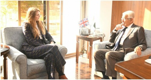 British High Commissioner calls on Defence Minister Khawaja Asif