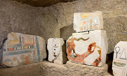Egypt uncovers blocks from 18th dynasty Queen Hatshepsut temple