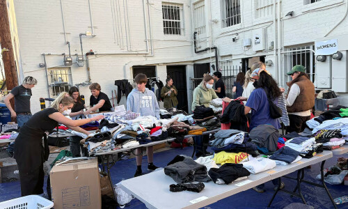 Hollywood celebrities clear their closets for fire aid