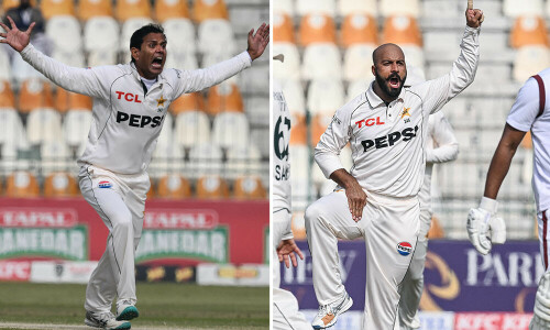 Noman Ali, Sajid Khan help Pakistan dominate West Indies in spin battle