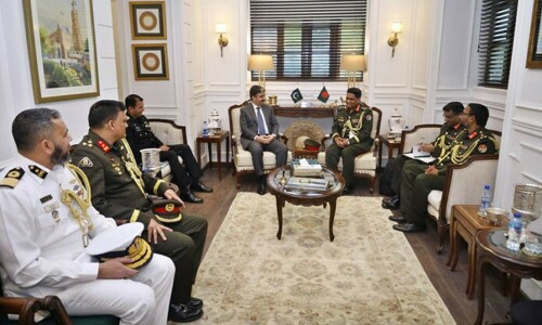بنگلہ دیش کے آرمڈ فورسز ڈویژن کے پرنسپل اسٹاف آفیسر کا کراچی کا دورہ