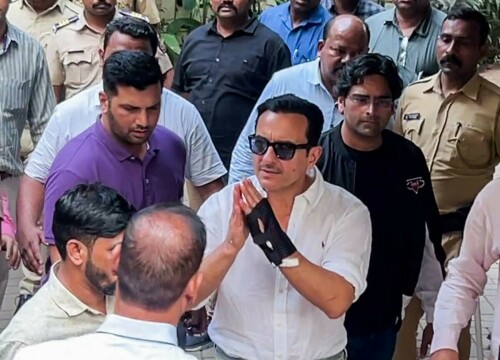 Saif Ali Khan home from hospital days after knife attack