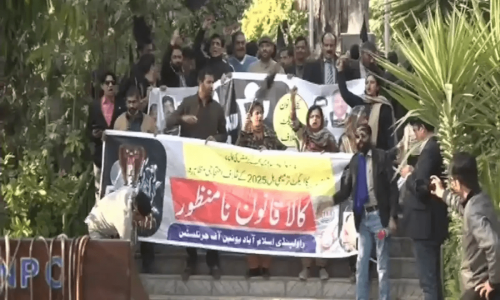 Journalists across country observe Black Day, hold protests against PECA amendments