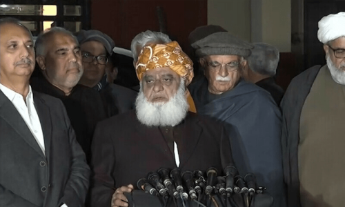 Govt should resign, announce fresh elections: Maulana Fazl