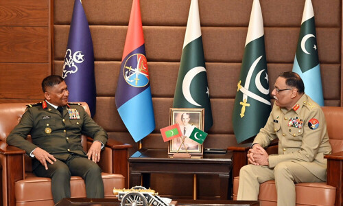 Maldives Chief of Defence Staff meets Sahir