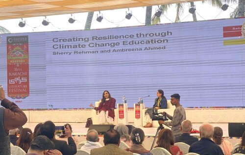 &lsquo;Water is the new gold&rsquo;: Senator Sherry Rehman warns of dire climate consequences at KLF