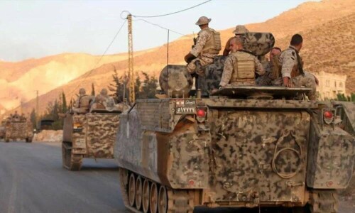 Lebanon army says returned fire coming from Syria in border area