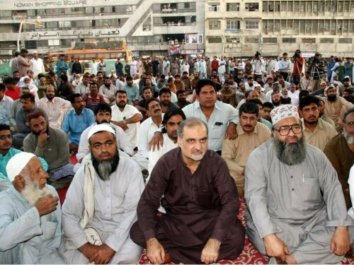 JI Karachi stages protest demo outside ECP office
