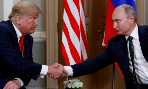 Trump says US is making progress with Russia, declines to discuss talks with Putin
