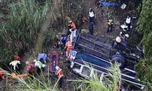At least 51 dead after Guatemala bus plunges into ravine