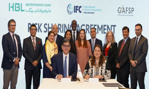 Risk sharing: HBL MfB, IFC ink $80m agreement