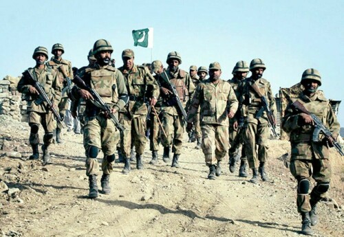 Four soldiers martyred, 15 terrorists killed