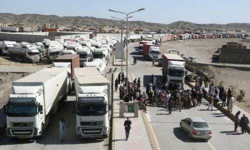 Senate panel takes notice of 600 trucks stuck at Pak-Iran border
