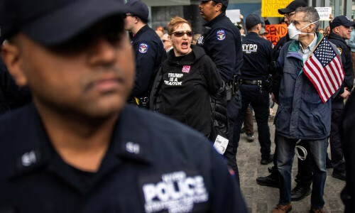 Nine arrested at New York Tesla dealership as anti-Musk protests break out