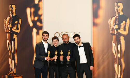Israeli-Palestinian film wins Oscar, directors assail US, global political stances Israeli-Palestinian film wins Oscar, directors assail US, global political stances