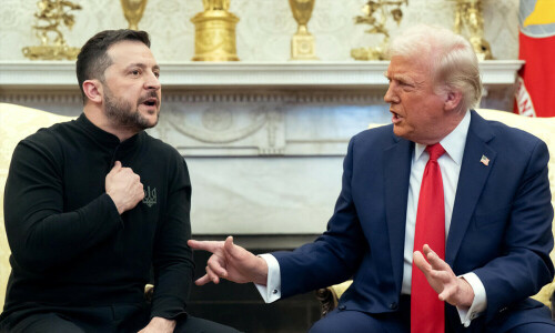 Trump says will &lsquo;not put up with&rsquo; Zelensky war stance