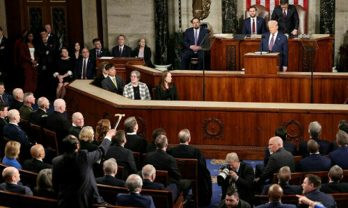 US lawmaker censured for protest at Trump speech US lawmaker censured for protest at Trump speech
