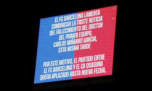 Barcelona game against Osasuna postponed due to death of medical staff