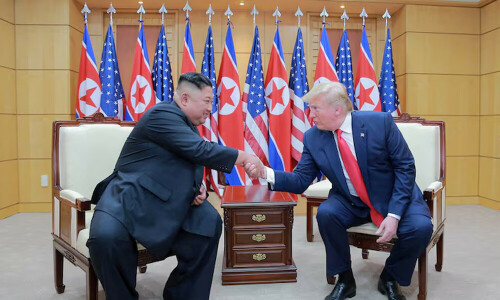Trump says he still has good relations with leader of &lsquo;nuclear power&rsquo; North Korea