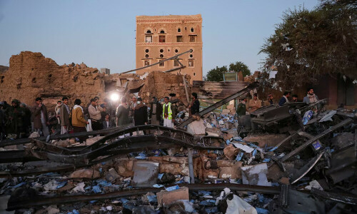 US strikes hit targets in Yemeni capital, Houthi-run TV reports
