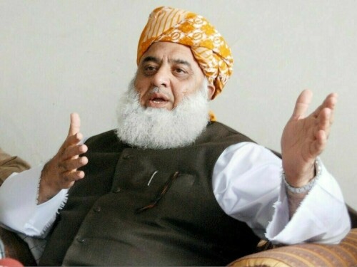 Fazl says concerned at law & order situation in Balochistan