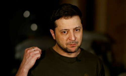 Ukraine&rsquo;s Zelenskiyy says he wants America to be strong, vows to counter Russian narratives