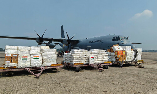 India sends aid flight to quake-hit Myanmar