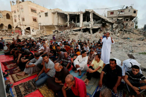 &lsquo;Day of funerals,&rsquo; Gazans mark grim Eid