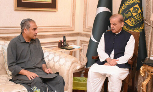 Naqvi briefs Shehbaz on security, others issues