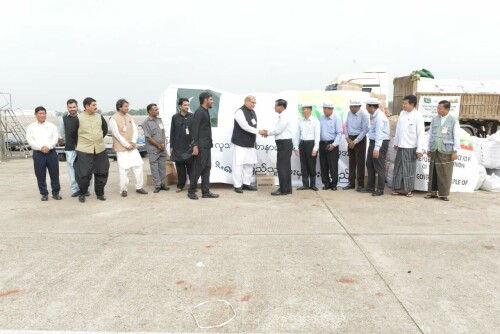 Pakistan hands over another relief consignment to Myanmar