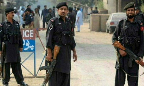 Three terrorists killed in Lakki Marwat police operation