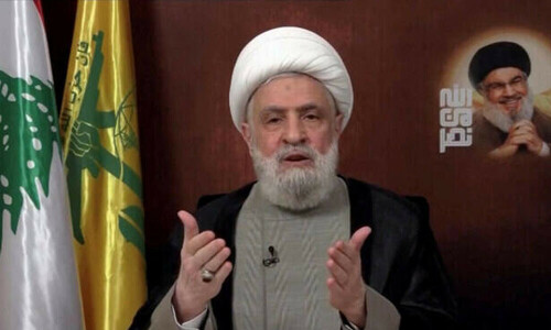 Hezbollah &lsquo;will not let anyone disarm&rsquo; it, says chief
