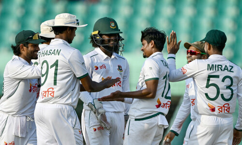 Bangladesh spinner Taijul&rsquo;s 5 wickets trigger Zimbabwe collapse in 2nd Test