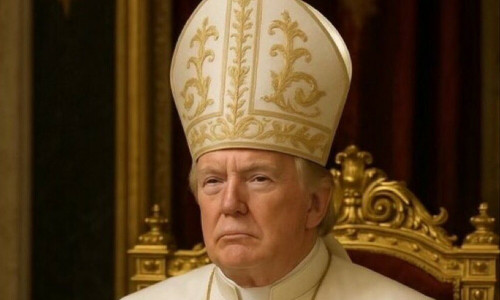 Trump posts spoof picture dressed as pope