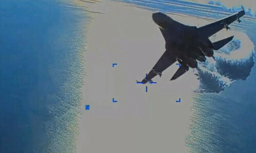 Ukraine says it shot down Russian fighter jet from sea drone for first time