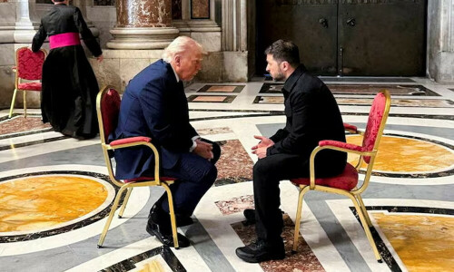 Zelenskiy says he discussed air defence, sanctions with Trump in Vatican meeting